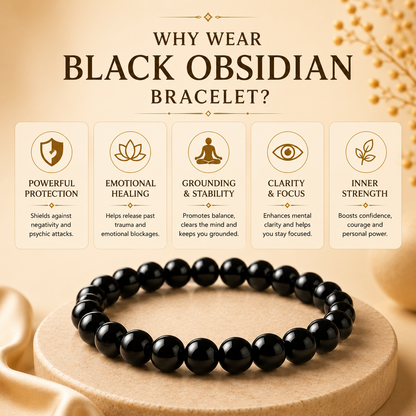 Black Obsidian Bracelet