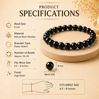 Black Obsidian Bracelet