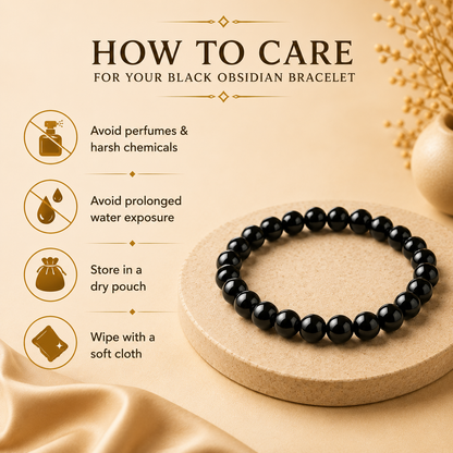Black Obsidian Bracelet