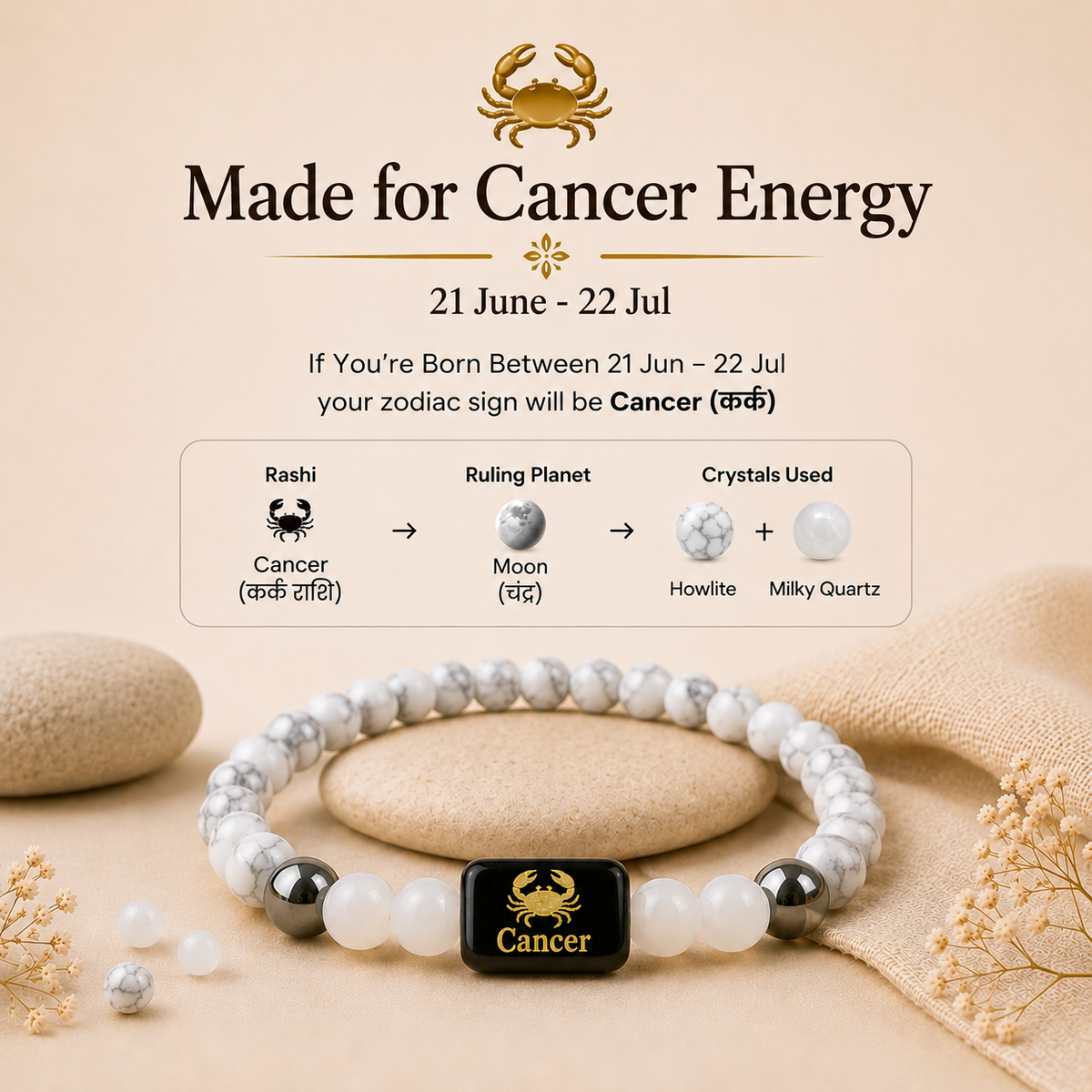 Cancer Zodiac Bracelet