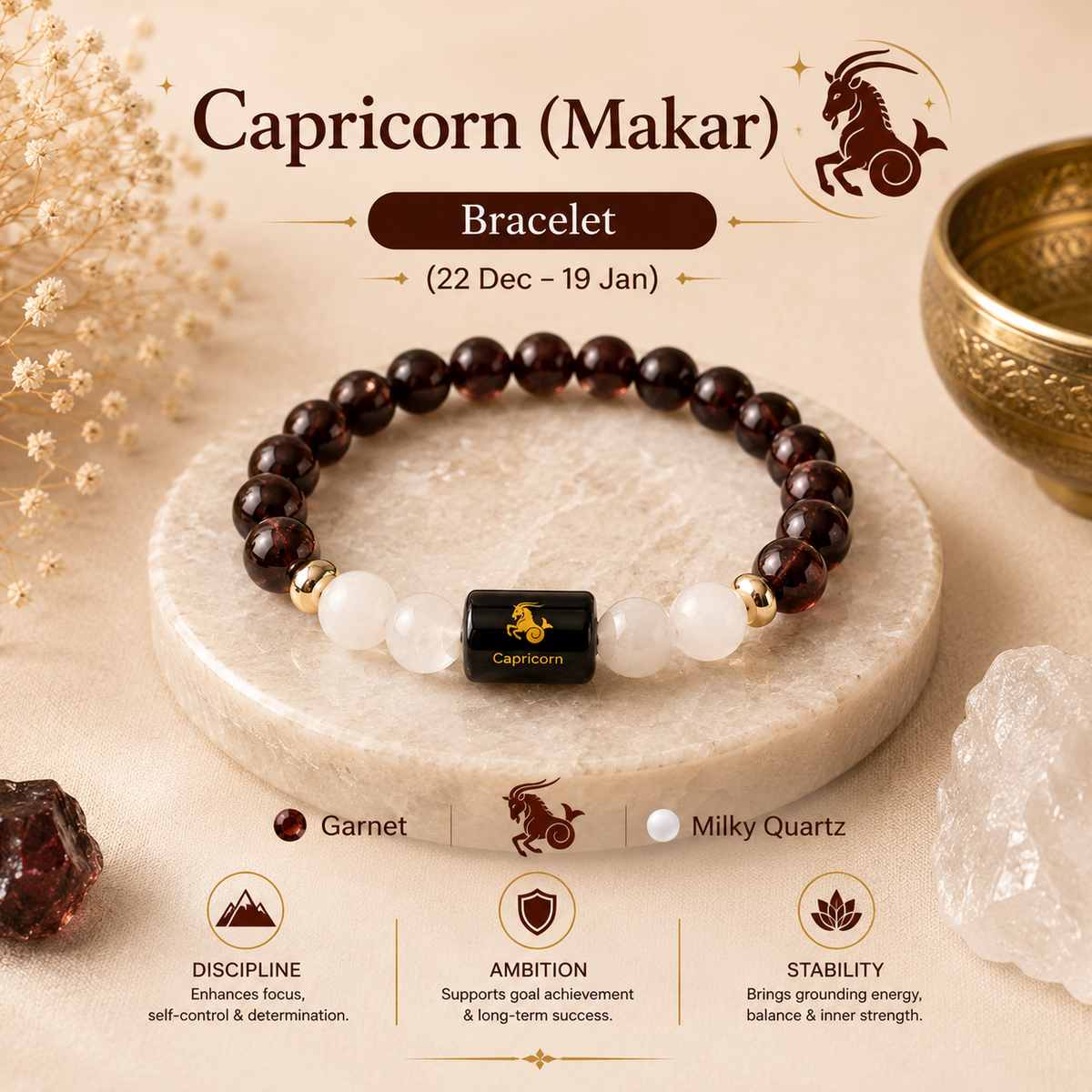 Capricorn Zodiac Bracelet