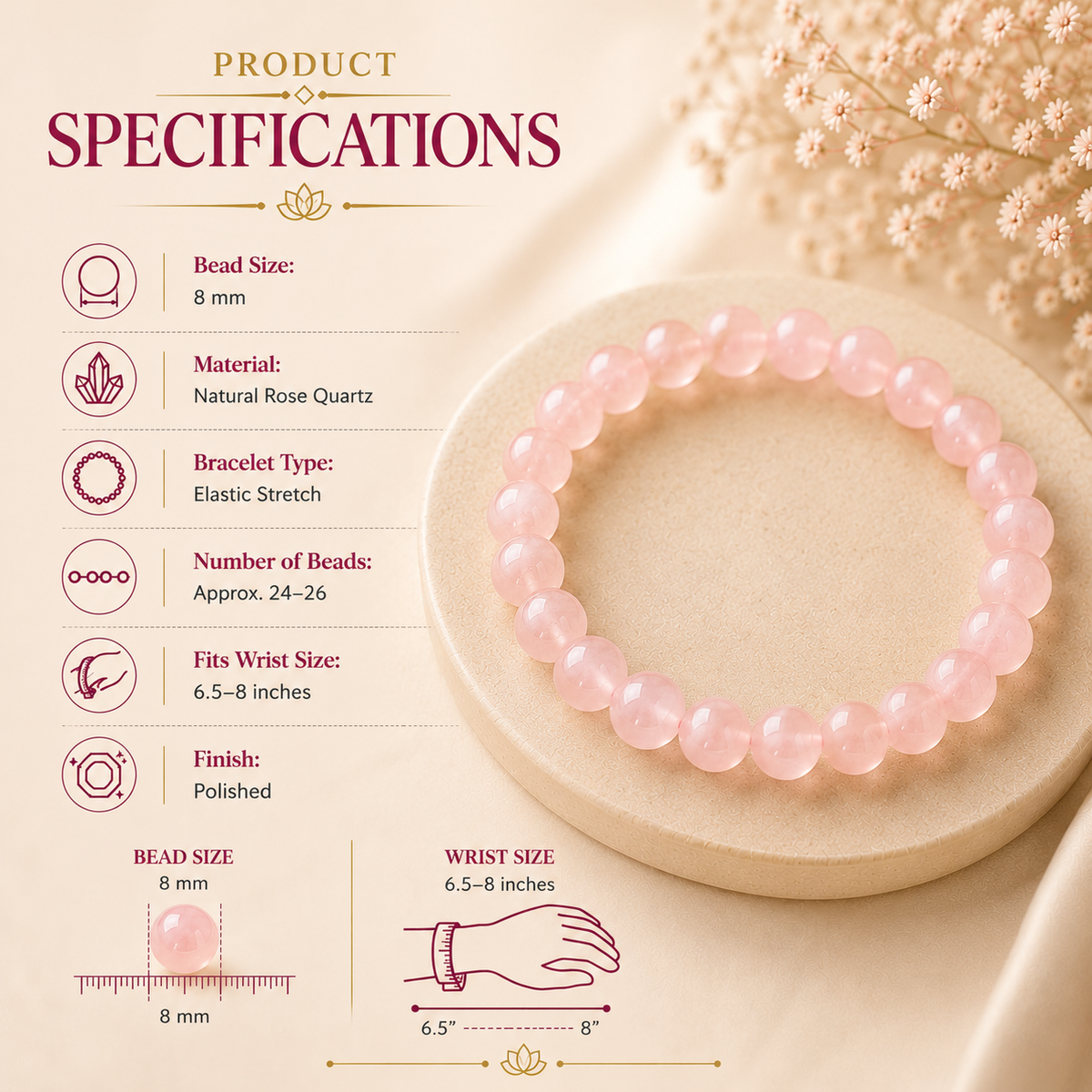 Rose Quartz Bracelet