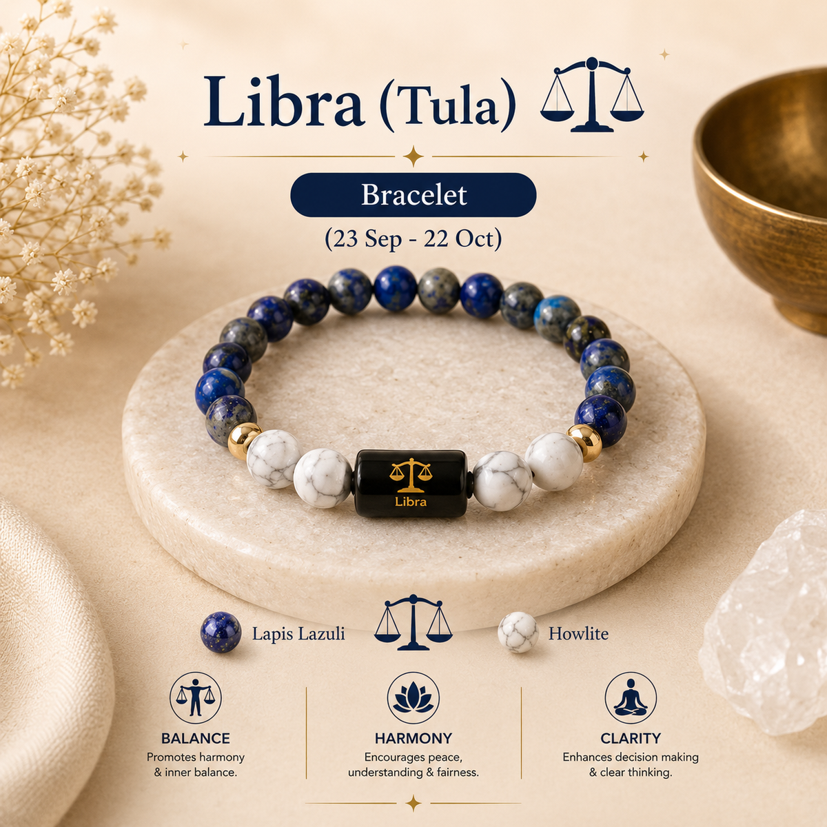 Libra Zodiac Bracelet