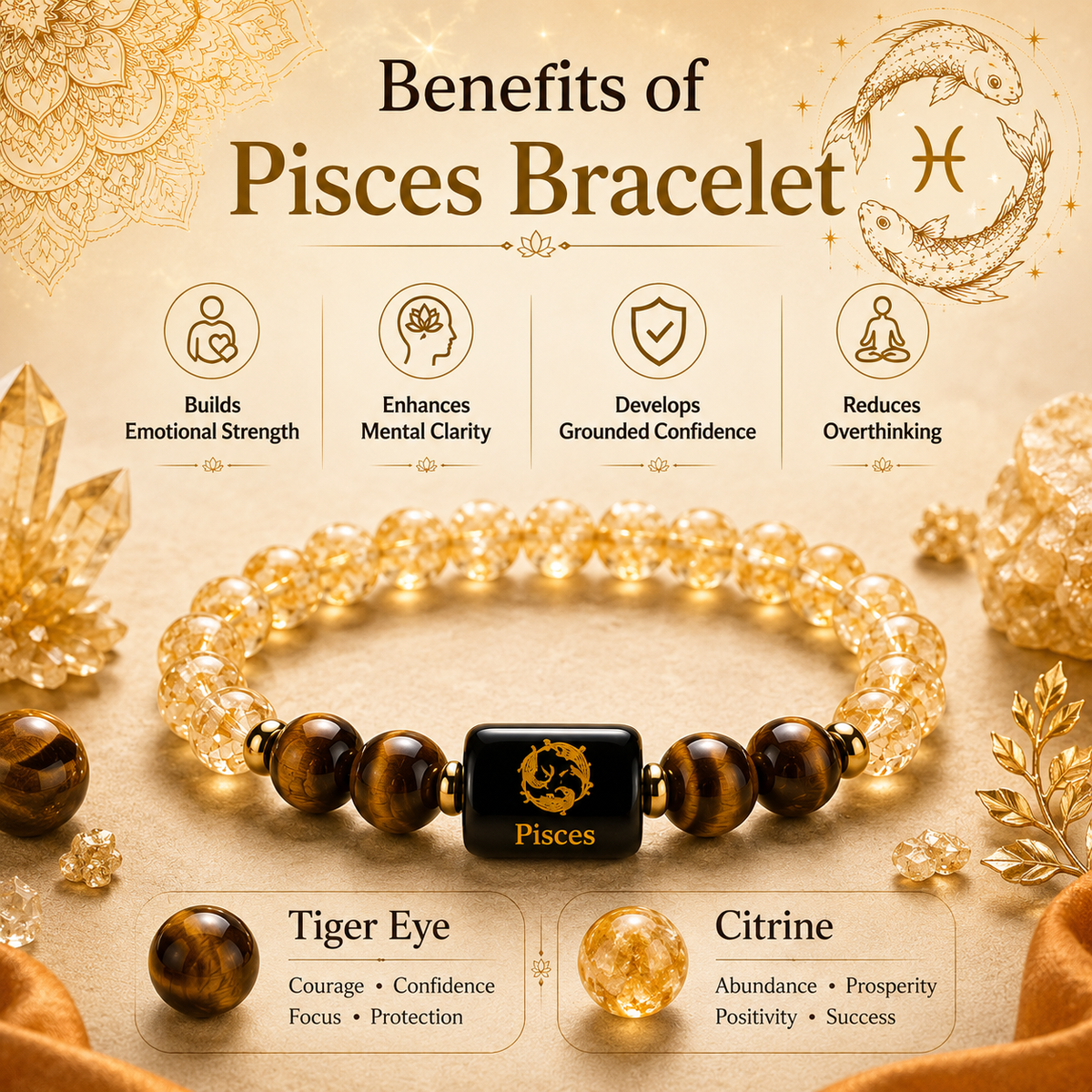Pisces Zodiac Bracelet