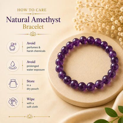 Amethyst Crystal Bracelet