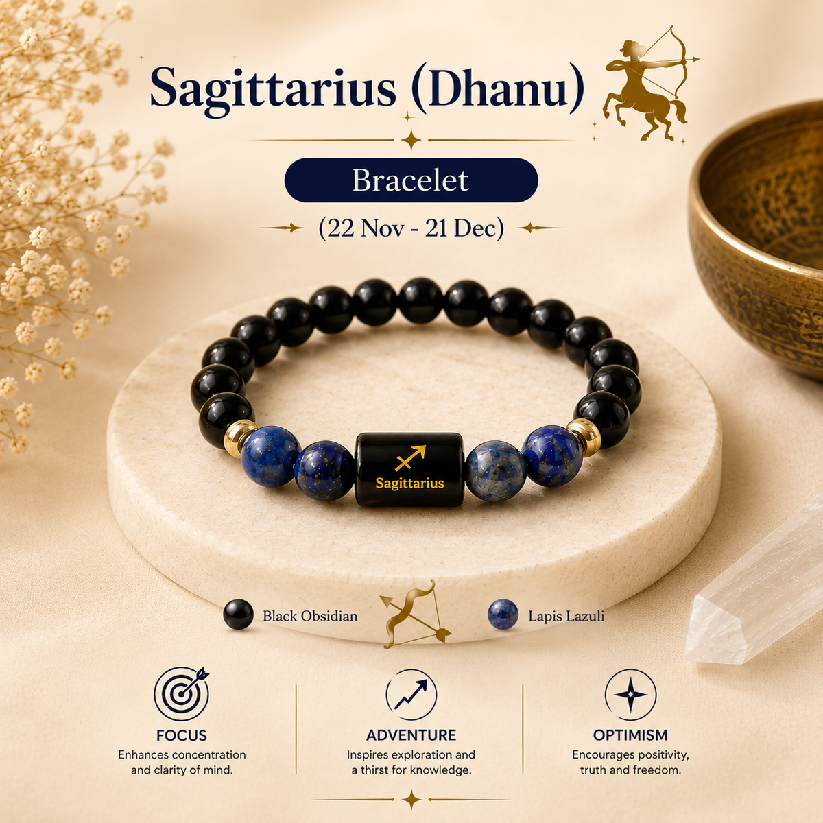 Sagittarius Zodiac Bracelet