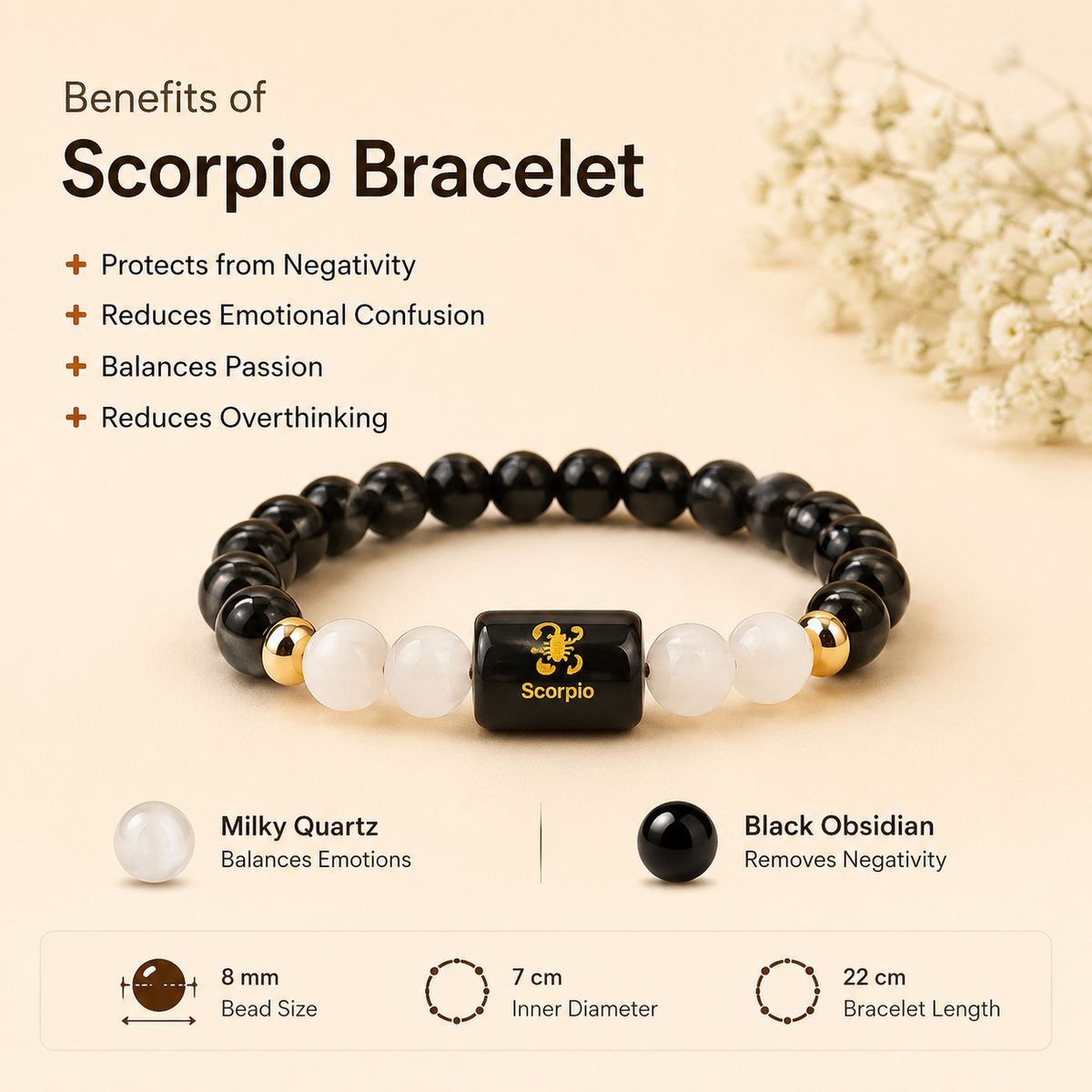Scorpio Zodiac Bracelet